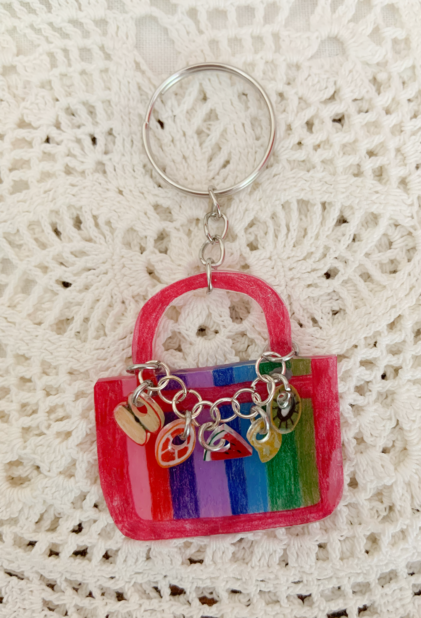 Fruit Mercado Bag Keychain