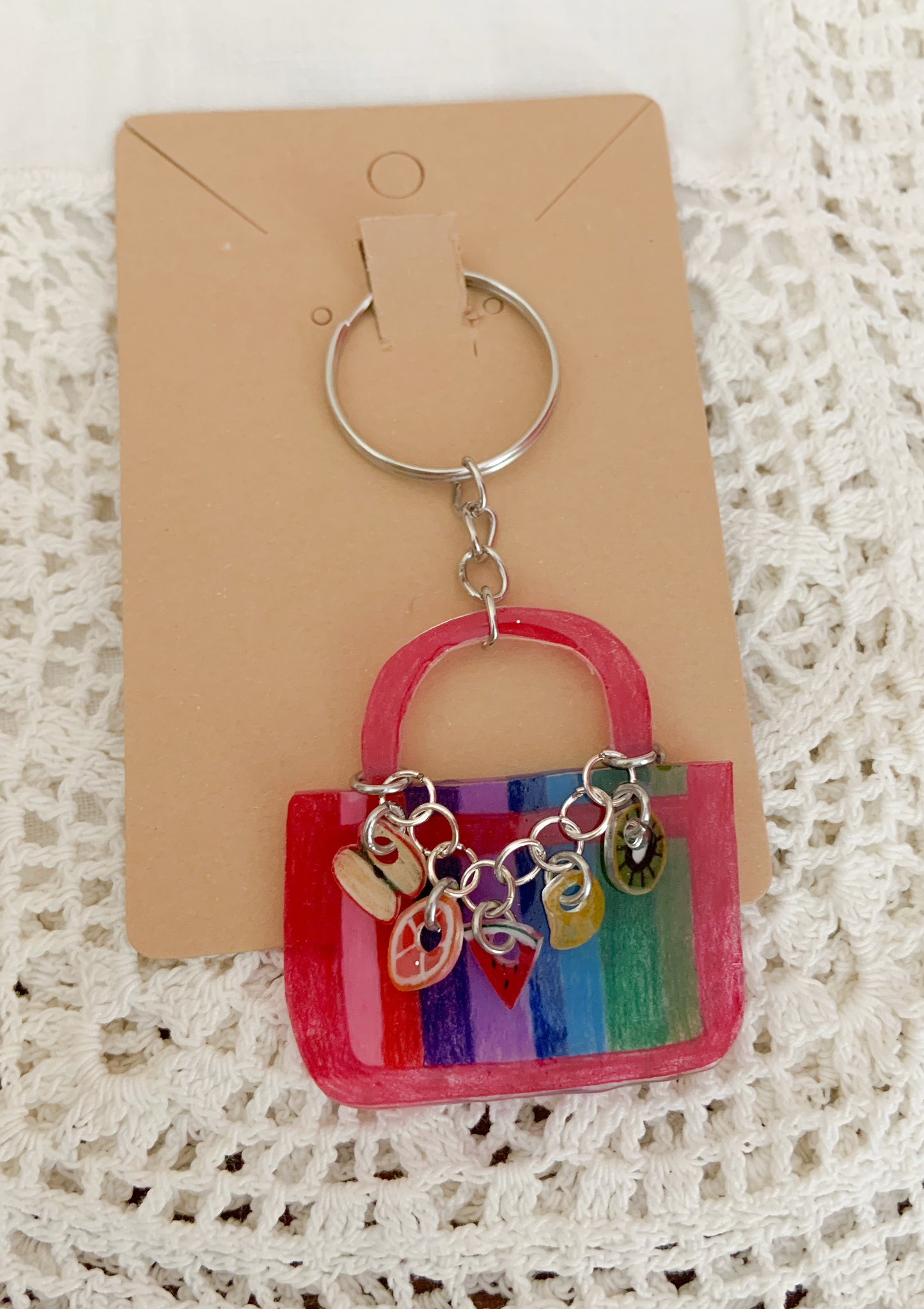 Fruit Mercado Bag Keychain